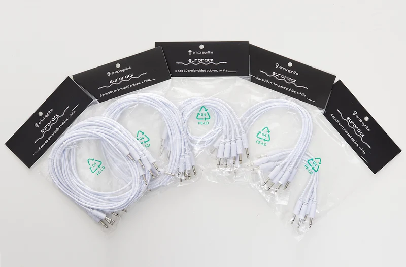 Erica Synths Braided Eurorack Patch Cables 90cm (5 pcs)