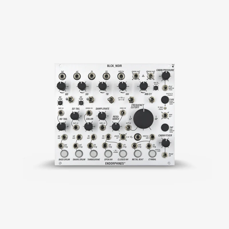 Endorphin.es BLCK_NOIR Drum Module Silver