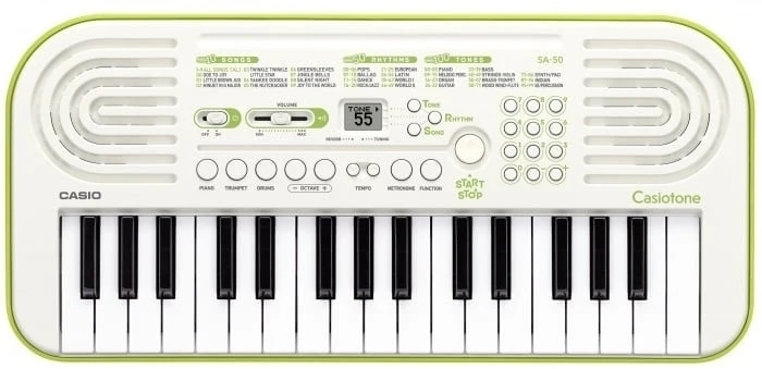 Casio SA-50H7 (White / Lime Green)