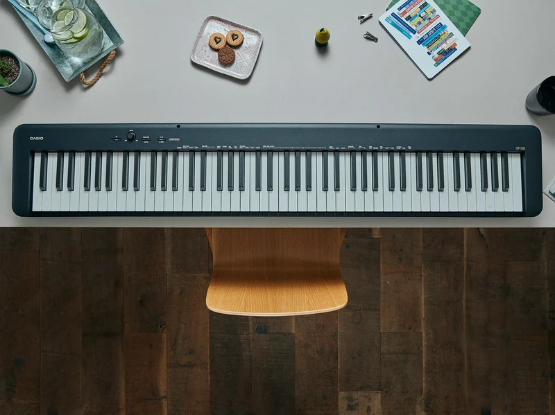 Casio CDP-S160 Compact Digital Piano with stand (Black)