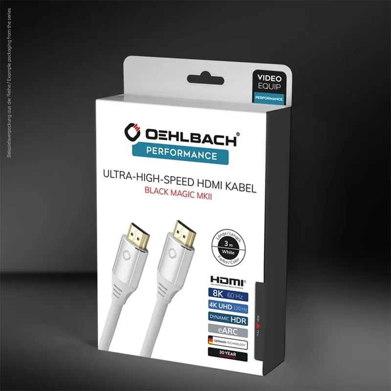 OEHLBACH Black Magic MK II - 8 K Ultra High-Speed HDMI® Kabel (weiß)
