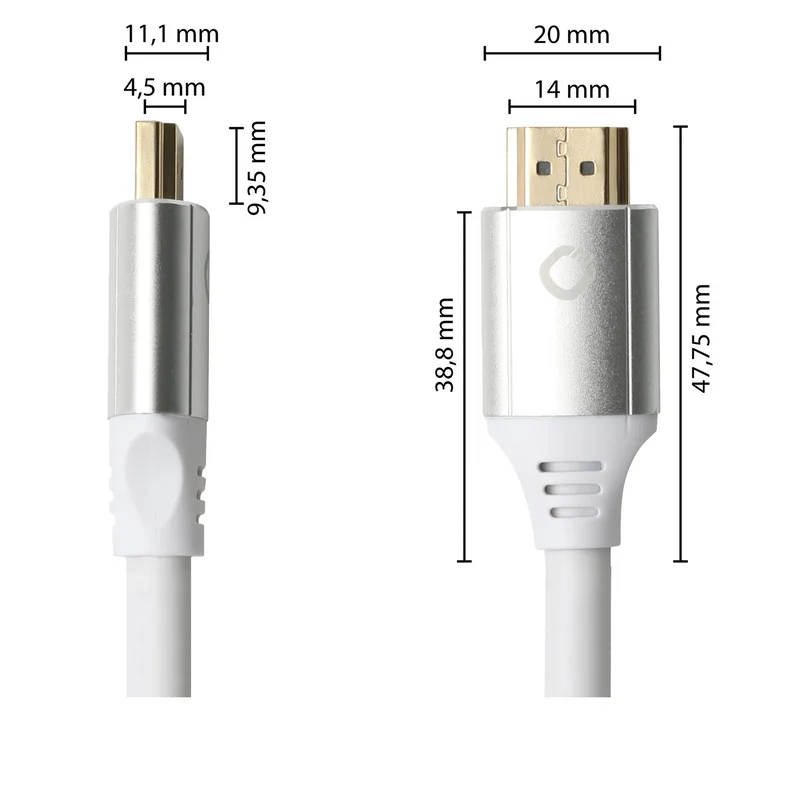 OEHLBACH Black Magic MK II - 8 K Ultra High-Speed HDMI® Kabel (weiß)
