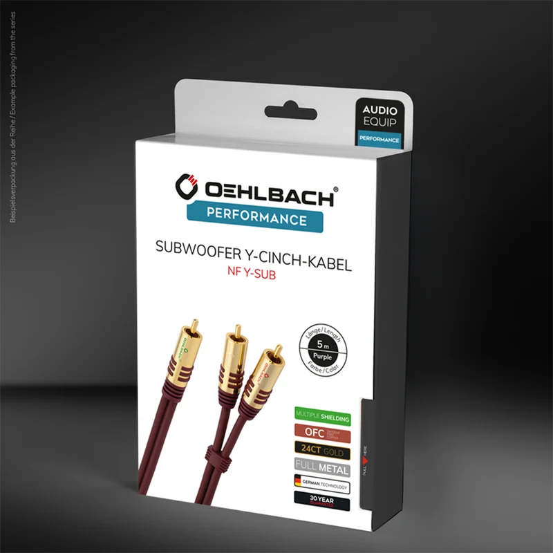 OEHLBACH NF Y Sub / Y-Adapterkabel für Subwoofer