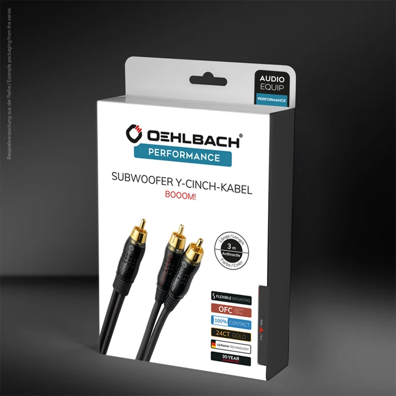 OEHLBACH BOOOM! Y-Subwoofer-Kabel Adapter