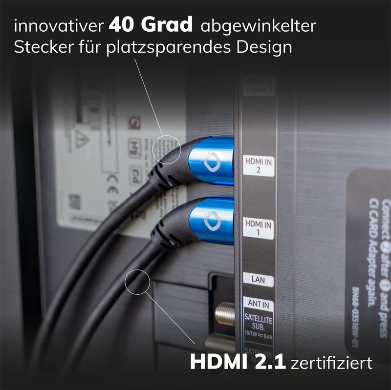 OEHLBACH Shape Magic UHD 40 HDMI 2.1 - Ultra-High-Speed-HDMI®-Kabel 8 K