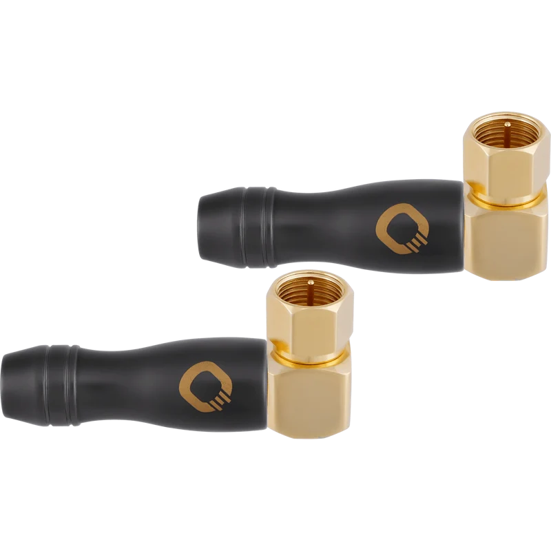 OEHLBACH Transmission Shift F-Stecker, gewinkelt, Set mit 2 Stück