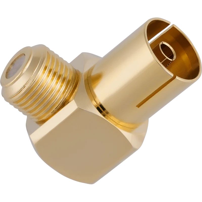 OEHLBACH Transmission Shift IEC Antennen-Stecker Winkel, 2er Set (Stecker+Buchse)