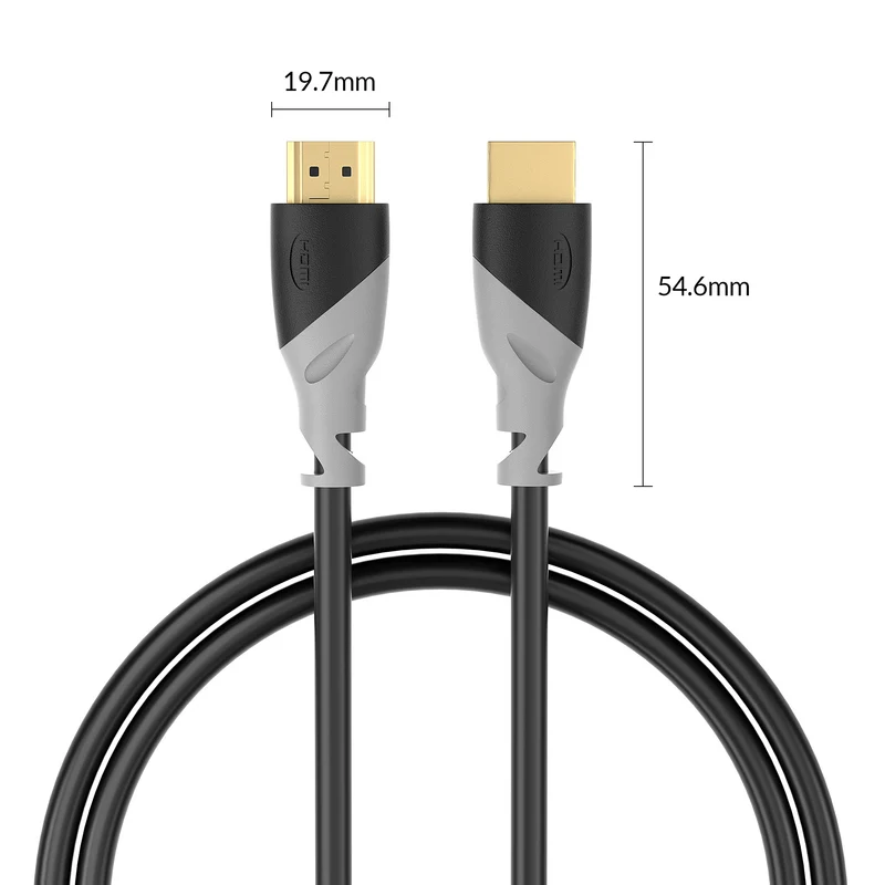 HDMI Kabel - VARIATION - Plug Schwarz/Grau - 2.0 "eBW"
