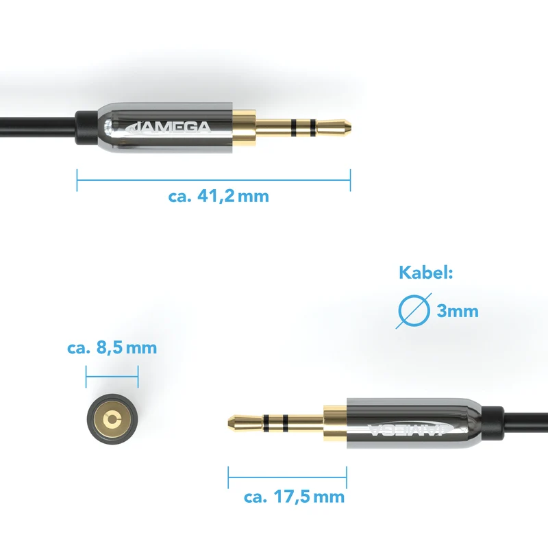 AUX Kabel 3,5mm Verlängerung - Variation "eBW"