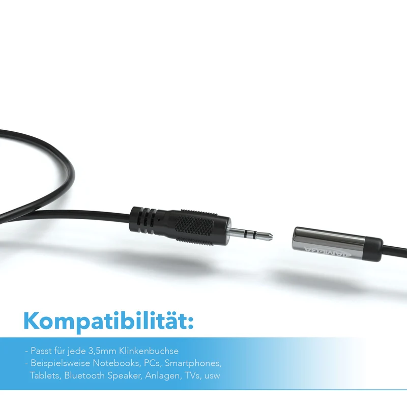 AUX Kabel 3,5mm Verlängerung - Variation "eBW"