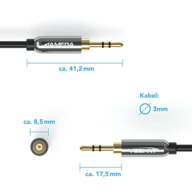 AUX Kabel 3,5mm Verlängerung - Variation "eBW"