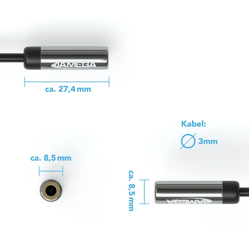AUX Kabel 3,5mm Verlängerung - Variation "eBW"