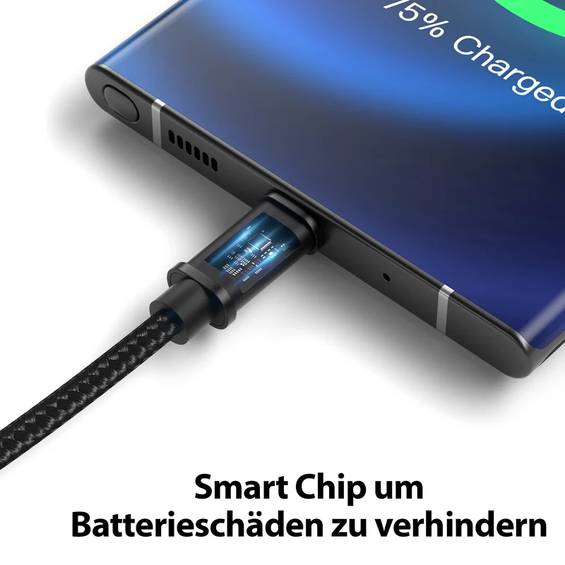 USB-C - USB A | Nylon + Metal Shell | *NEW MODEL* - Black - Variante "eBW"