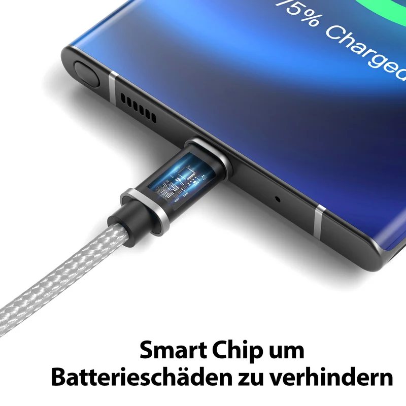 USB-C - USB A | Nylon + Metal Shell | *NEW MODEL* - Silver - Variante "eBW"
