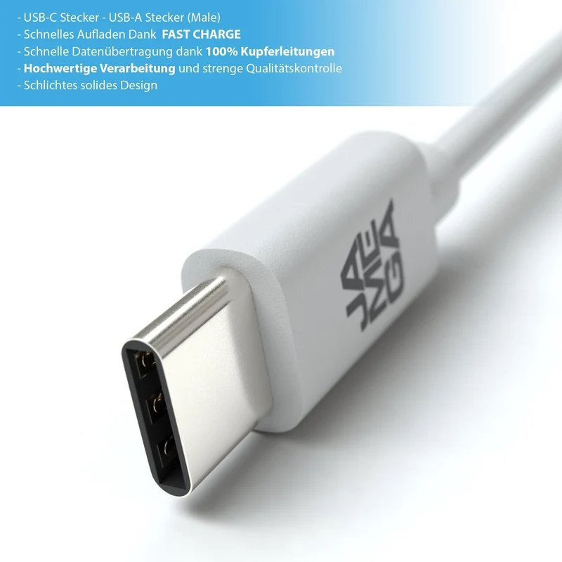 USB C Kabel | Unicolor | *NEW MODEL* - White - Variante "eBW"