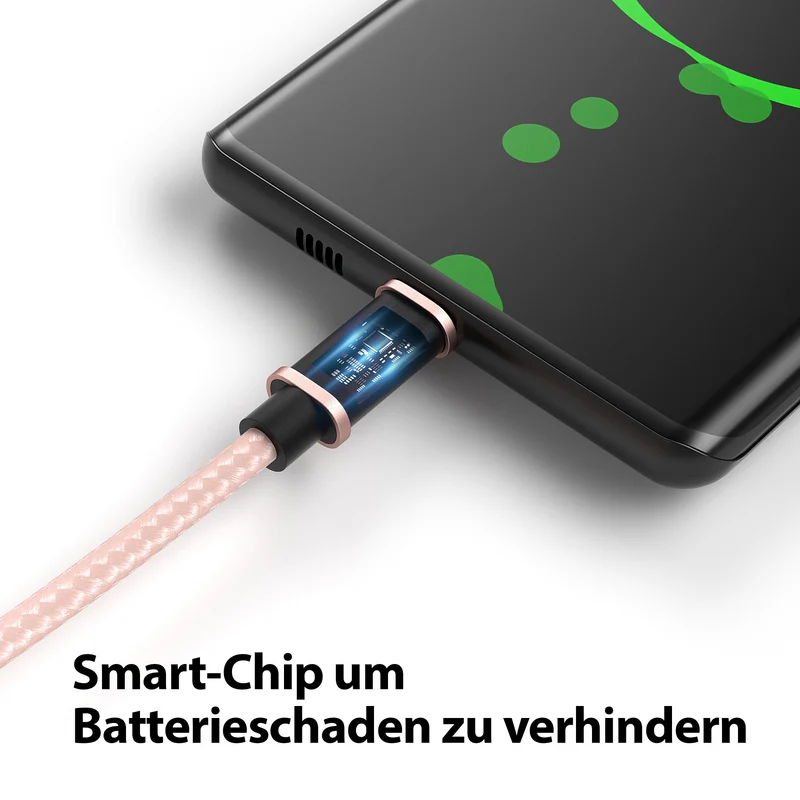 micro USB Kabel - RoseGold - Variante "eBW"