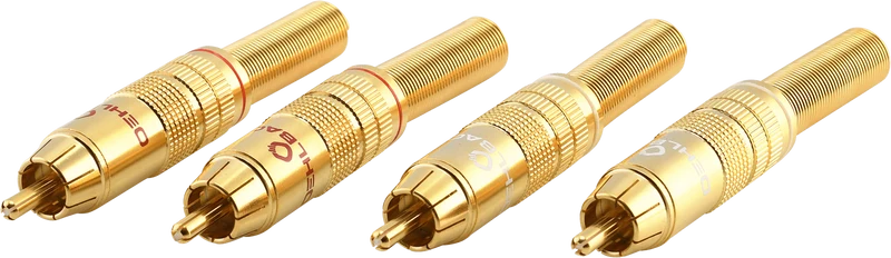 OEHLBACH CJG 63 8,0mm² gold 4 Stk Cinch Stecker