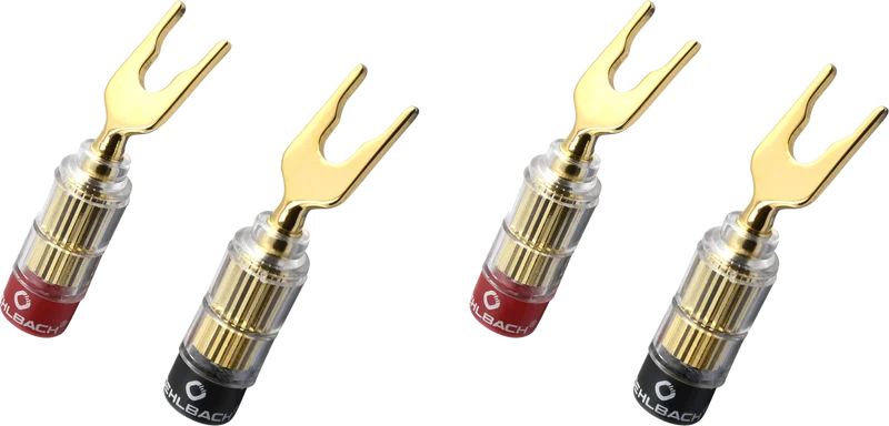 OEHLBACH Solution Lug Kabelschuh-Verbinder für Lautsprecher 1,5 mm² bis 6,0 mm², 4 Stück