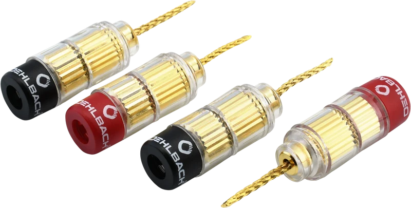 OEHLBACH Solution Banana-Flex-Verbinder für Lautsprecher 1,5 mm² bis 6,0 mm², 4 Stück