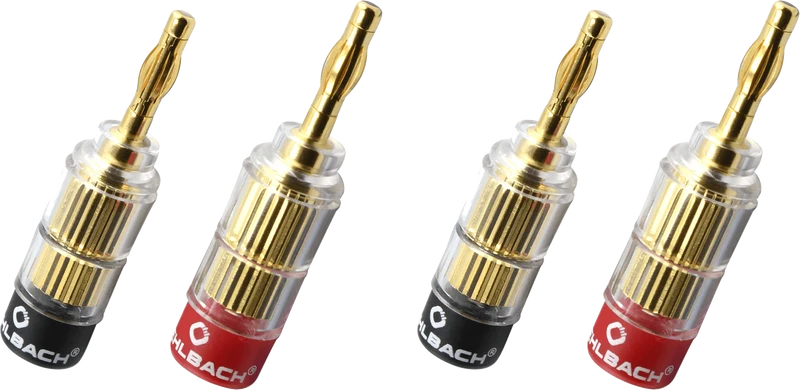 OEHLBACH Banana Solution 5 1,5mm²- 6,0mm² 4 Stk Banana-Verbinder für Lautsprecher