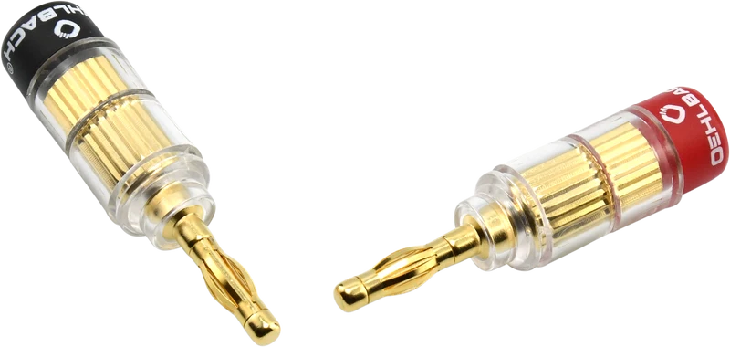 OEHLBACH Banana Solution 5 1,5mm²- 6,0mm² 4 Stk Banana-Verbinder für Lautsprecher