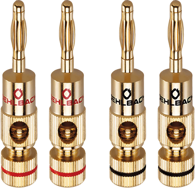 OEHLBACH Banana B2 bis 10mm² seitlich gold 4 Stk