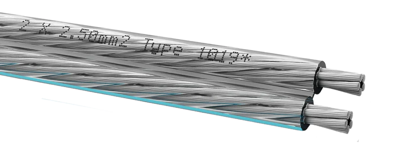 OEHLBACH Silverline 25 LS-Kabel 2x2,5mm² versilbert, Preis pro Meter