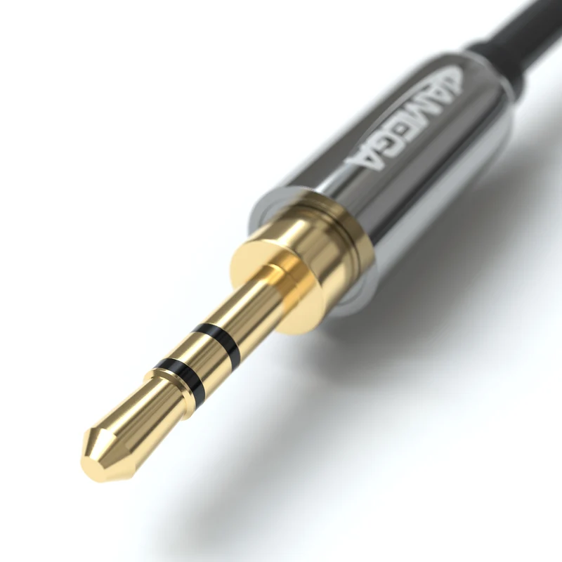 3,5mm Klinkenstecker - 2x RCA Cinch Stecker Kabel - Variation "eBW"