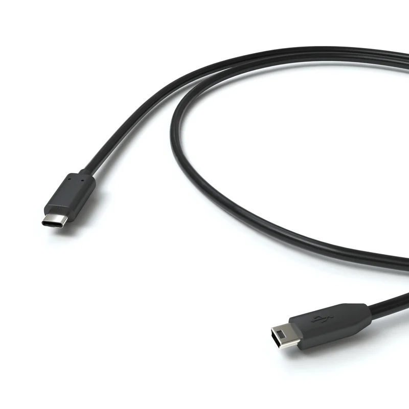 USB-C 2.0 Adapterkabel, Mini-B, schwarz - Variation