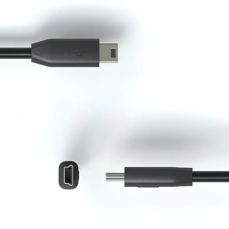 USB-C 2.0 Adapterkabel, Mini-B, schwarz - Variation