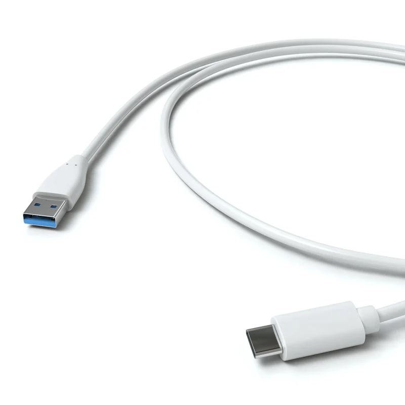 USB-A Adapterkabel, USB-C, 3.0, weiß - Variation