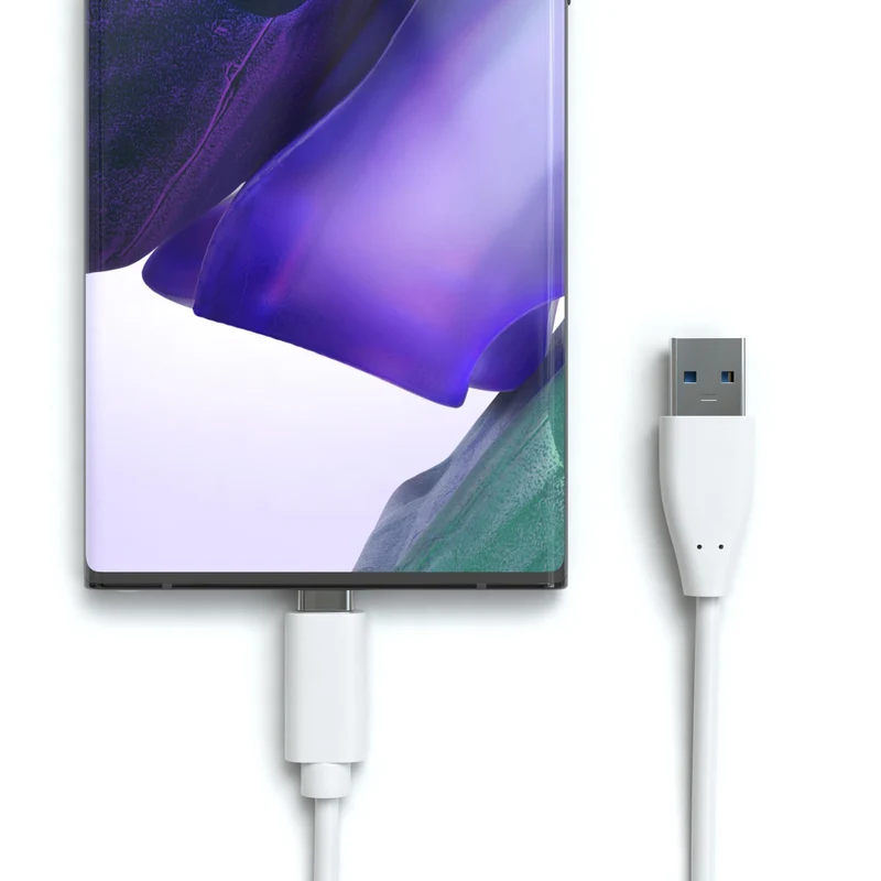 USB-A Adapterkabel, USB-C, 3.0, weiß - Variation