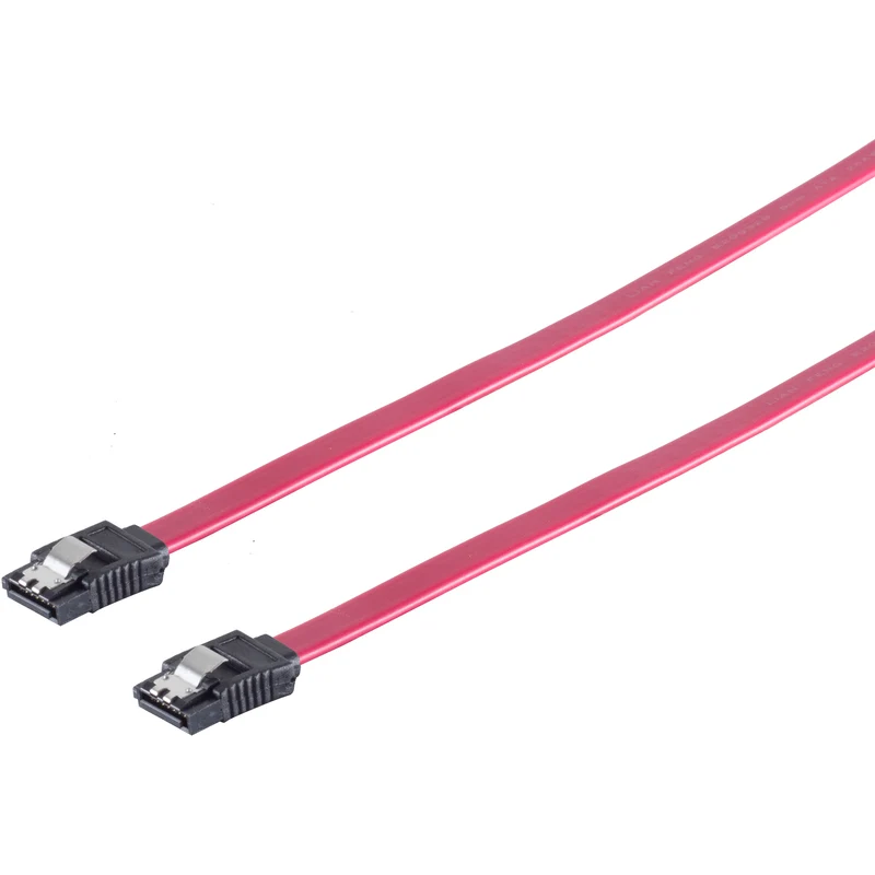 SATA 3Gb/s Verbindungskabel, Metallclip, rot - Variation
