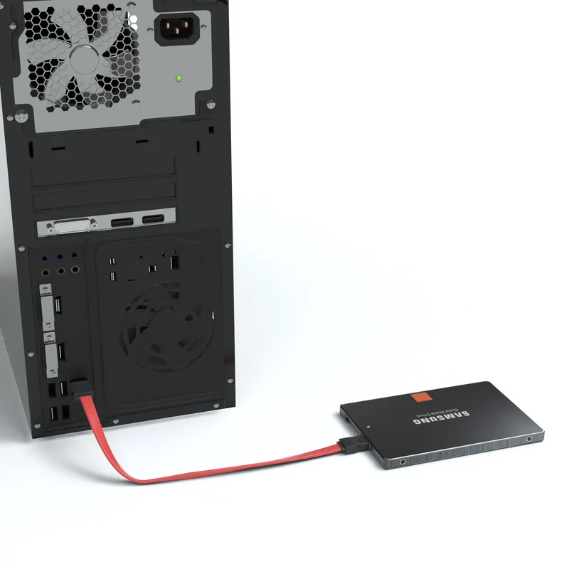 SATA 3Gb/s Verbindungskabel, rot - Variation