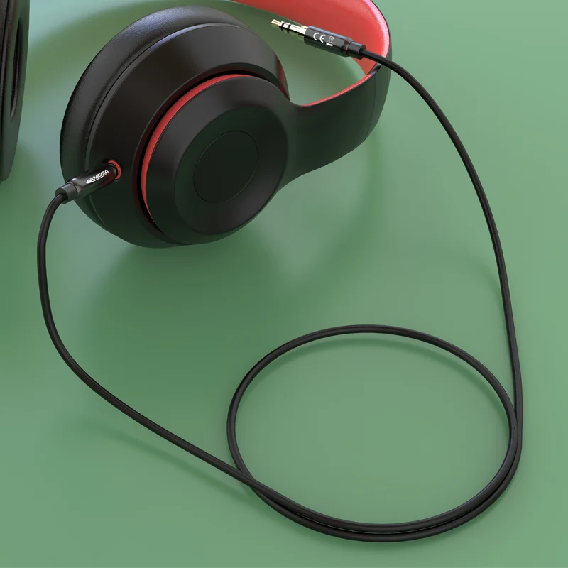 AUX Cabel 3,5mm nylon / black - Variation