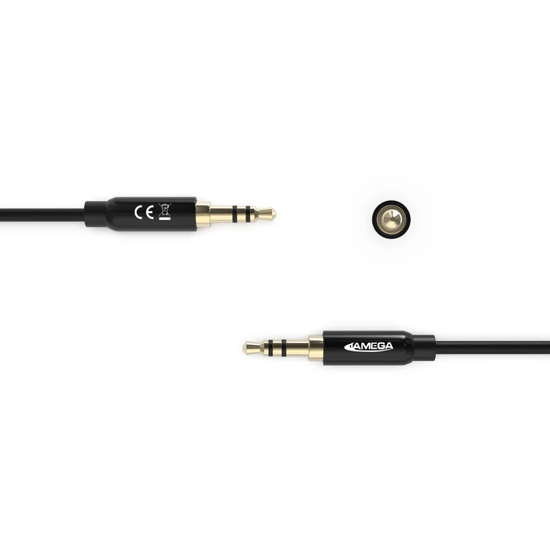 AUX Cabel 3,5mm nylon / black - Variation