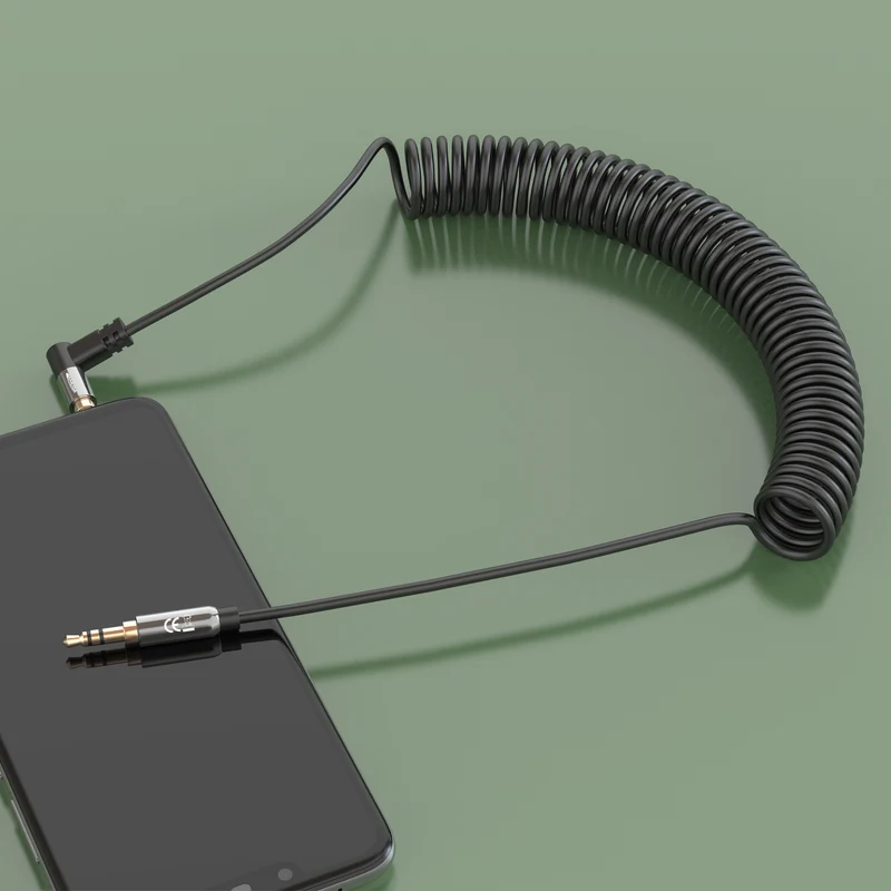 Aux Cabel 3.5mm angled with spring - Variation