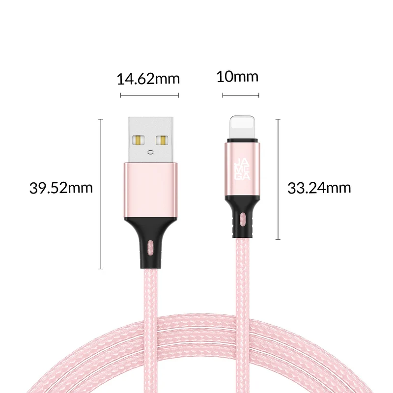 iPhone charging cable new generation cotton / rosegold - Variation