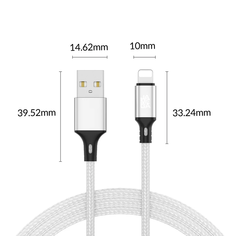 iPhone charging cable new generation cotton / withe - Variation