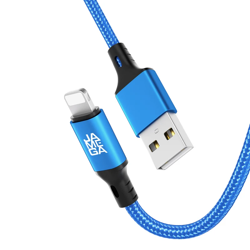 iPhone charging cable new generation cotton / blue - Variation