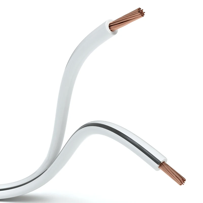 Lautsprecherkabel, 2 x 0,75mm², weiß - S-Impuls Variante