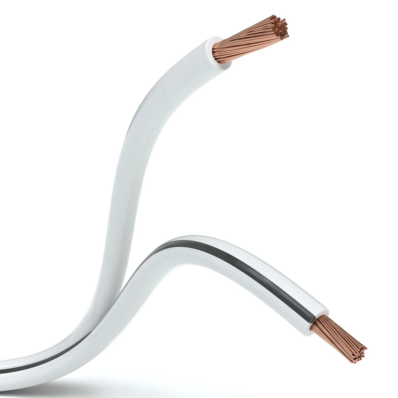 Lautsprecherkabel, 2 x 1,5mm², weiß - S-Impuls Variante