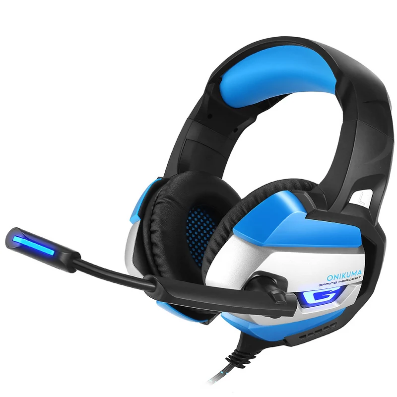 Gaming Headphones USB LED Headset with Mic