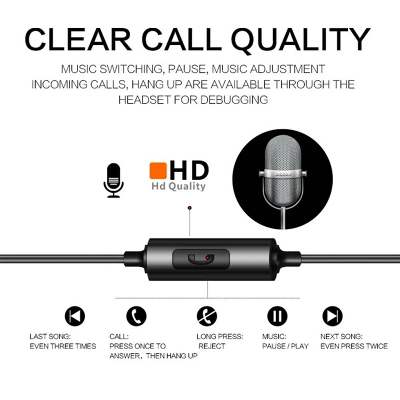 Super Bass Headset Kopfhörer QKZ-DT1 In-Ear Ohrhörer Full Bass