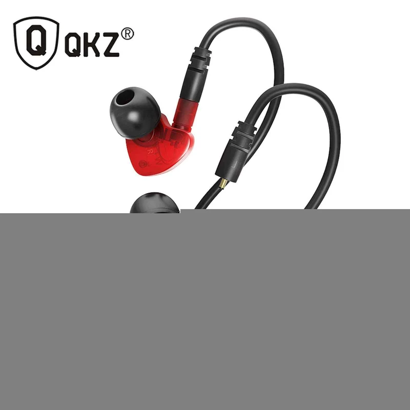 Super Bass High-End In Ear Kopfhörer QKZ W1 Rot Ohrhörer austauschbare Kabel