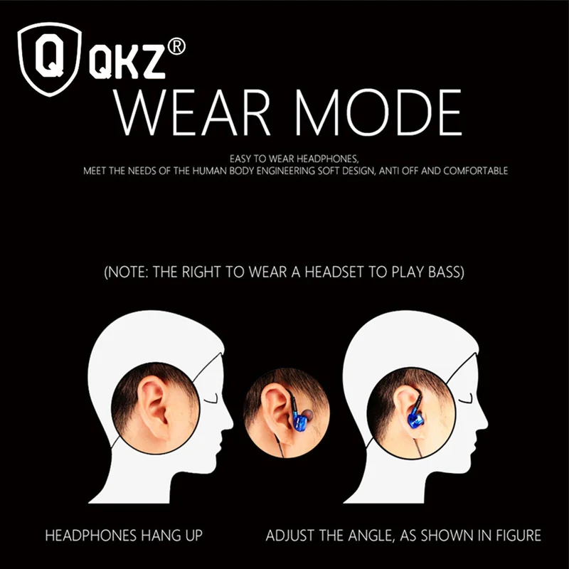 Super Bass High-End In Ear Kopfhörer QKZ W1 Rot Ohrhörer austauschbare Kabel