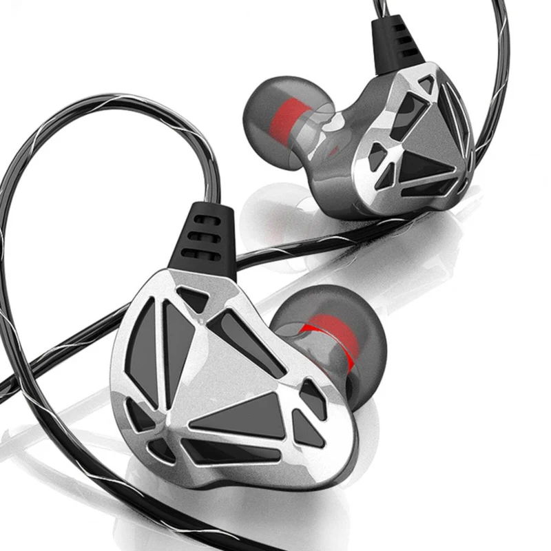 Premium Headset Kopfhörer QKZ-AK7 Pro HiFi In-Ear-Headset Ohrhörer + Hardcase