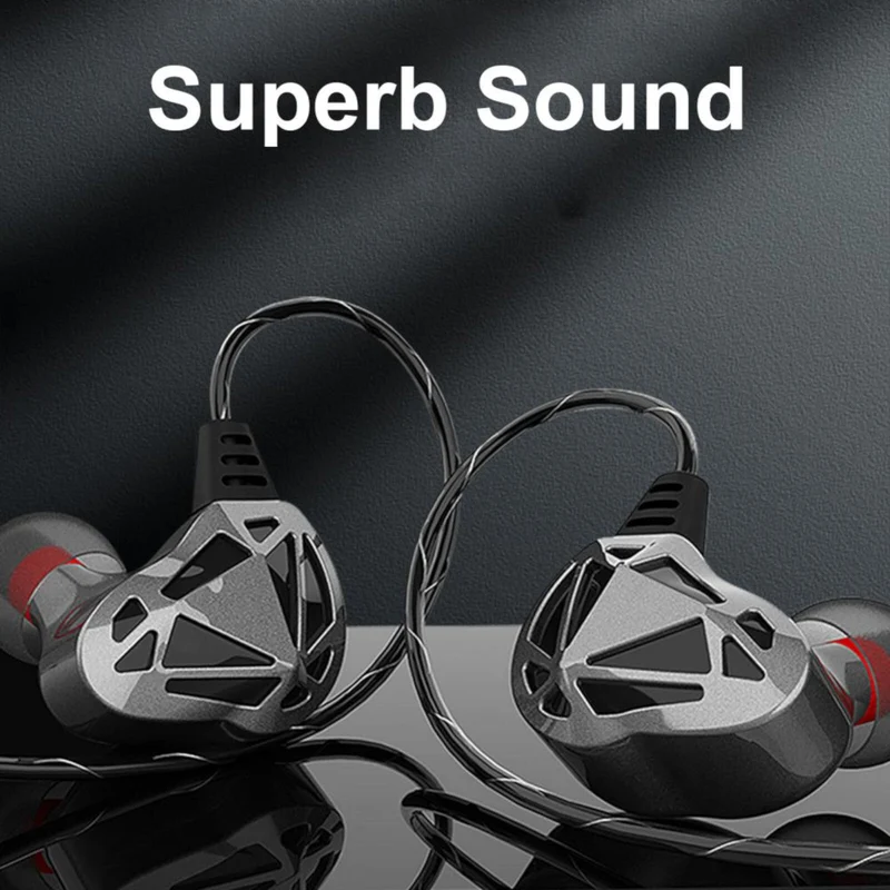 Premium Headset Kopfhörer QKZ-AK7 Pro HiFi In-Ear-Headset Ohrhörer + Hardcase