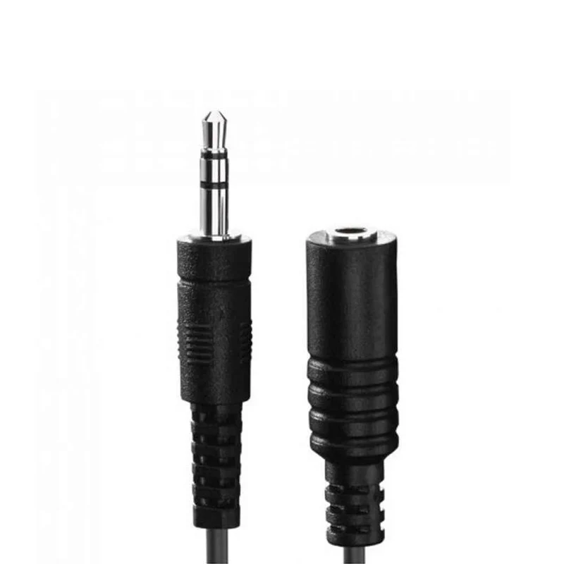 1m Audio Kabel 3,5mm Klinke Verlängerung Verlängerungskabel Klinkenkabel schwarz