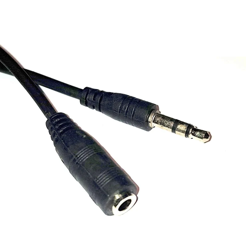 1m Audio Kabel 3,5mm Klinke Verlängerung Verlängerungskabel Klinkenkabel schwarz